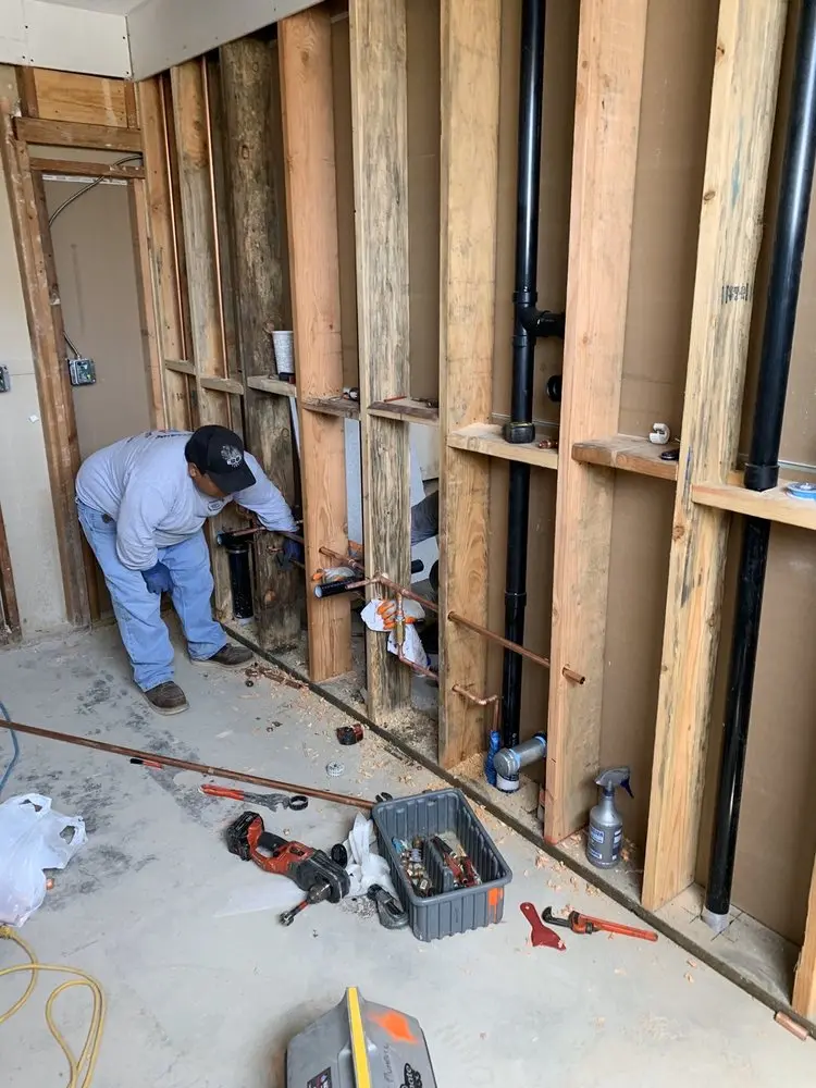 Commercial rough-in plumbing for Trenchless Sewer Repair in Raymore